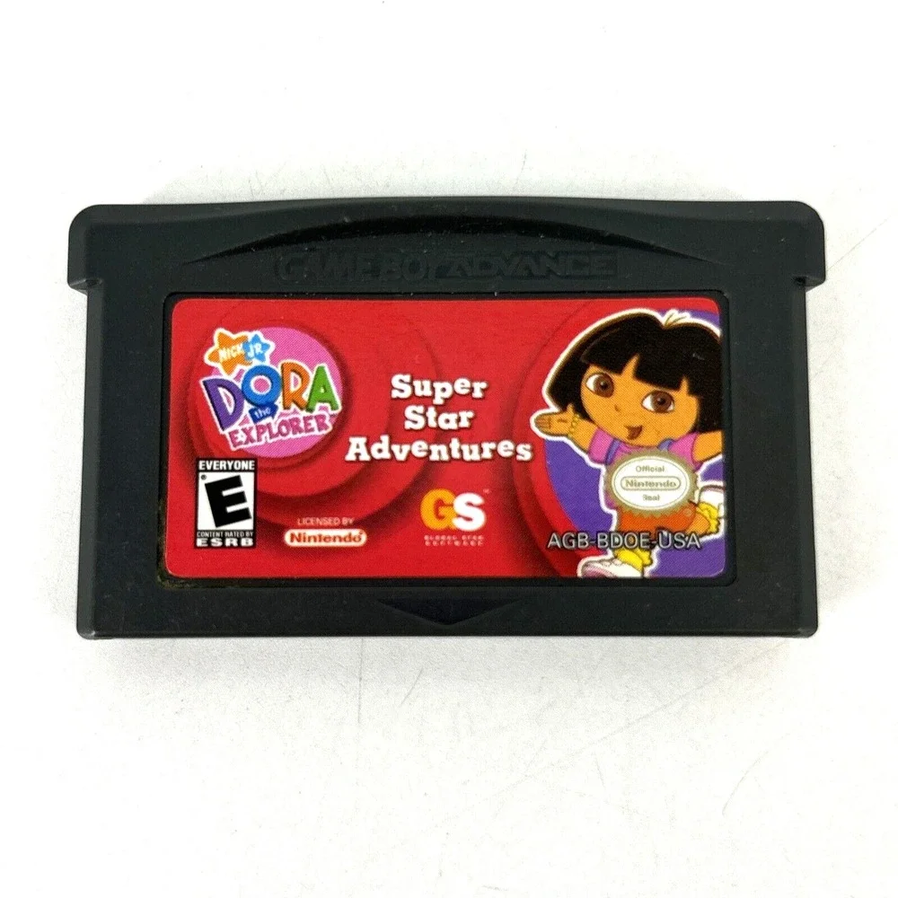 Dora the Explorer Nintendo Game Boy Advance LOT 2 Super Spies & Star‎ Adventures